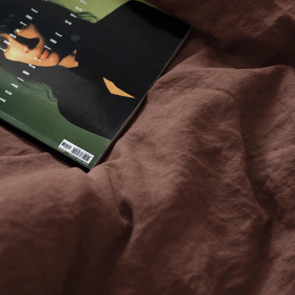 Lniana poszewka na poduszkę 50x70 cm Chocolate – Linen Tales-image-3