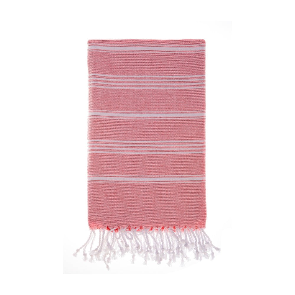 Ręcznik Hamam Cesme Red, 100x180 cm