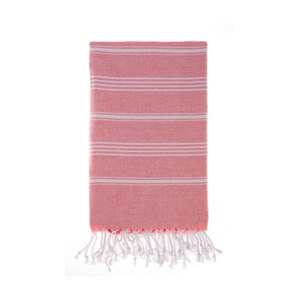 Ręcznik Hamam Cesme Red, 100x180 cm