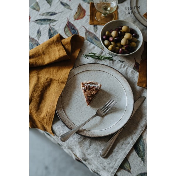 Lniana mata stołowa 35x45 cm Golden Fall – Linen Tales-image-1