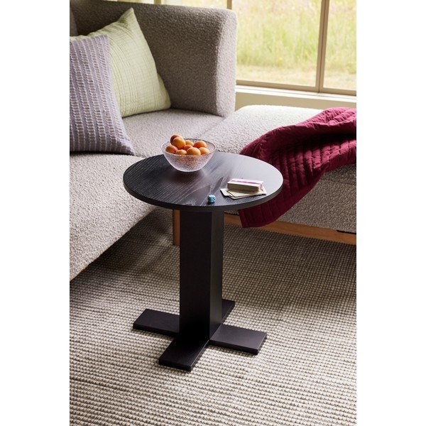 Okrągły stolik w dekorze dębu ø 45 cm Koohi – Hübsch-image-1
