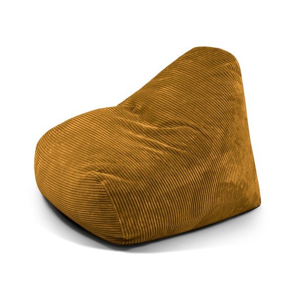 Musztardowy sztruksowy worek do siedzenia Snug 100 – SLOWDOWN