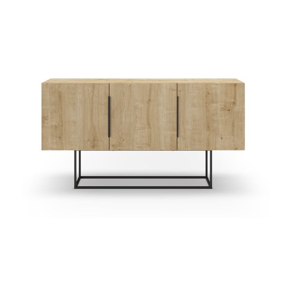 Niska komoda w dekorze dębu 150x80 cm Titan – Marckeric