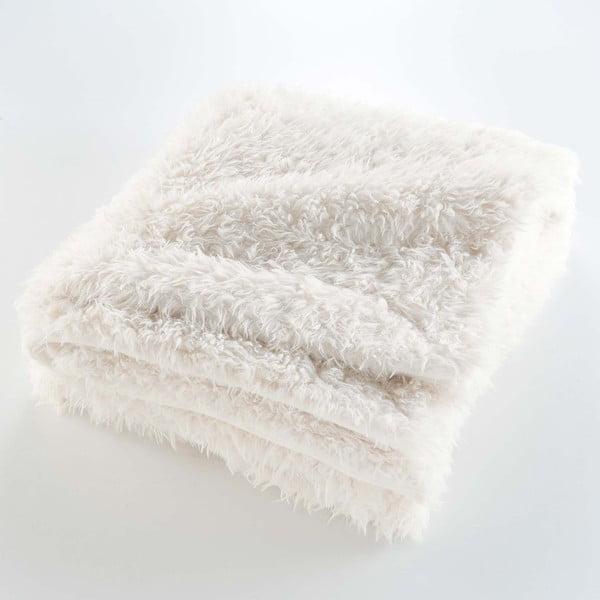 Kremowy koc ze sztucznego futra 220x240 cm Mouton – douceur d'intérieur