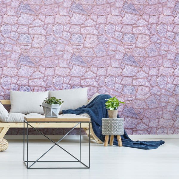 Naklejka ścienna Ambiance Wall Materials Stones from Polynesia, 40x40 cm