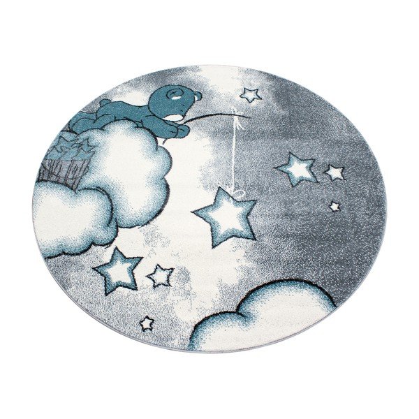 Niebiesko-szary dywan dziecięcy ø 120 cm Kids – Ayyildiz Carpets
