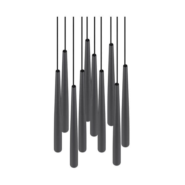 Czarna lampa wisząca LED ø 30 cm Cala – Trio Select-image-2