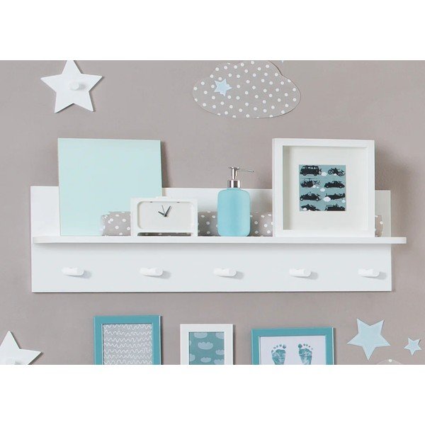 Biały ścienny wieszak dziecięcy Dreamworld 3 – Roba-image-1