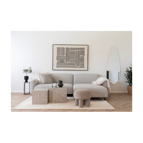 Kremowy koc ze sztucznego futra 130x180 cm Galena – House Nordic-image-3