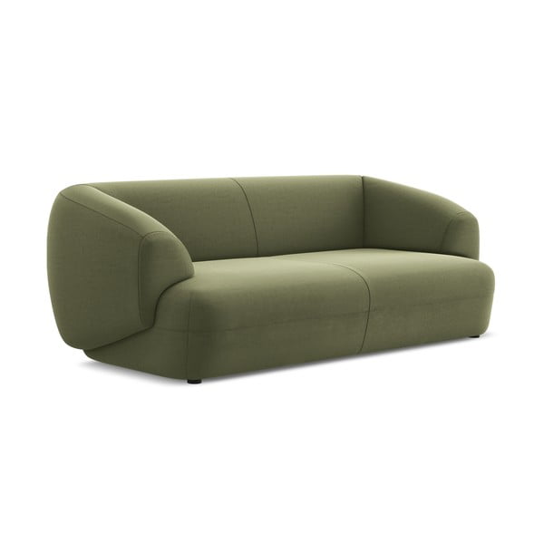 Zielona aksamitna sofa 212 cm Moana – Makamii-image-1