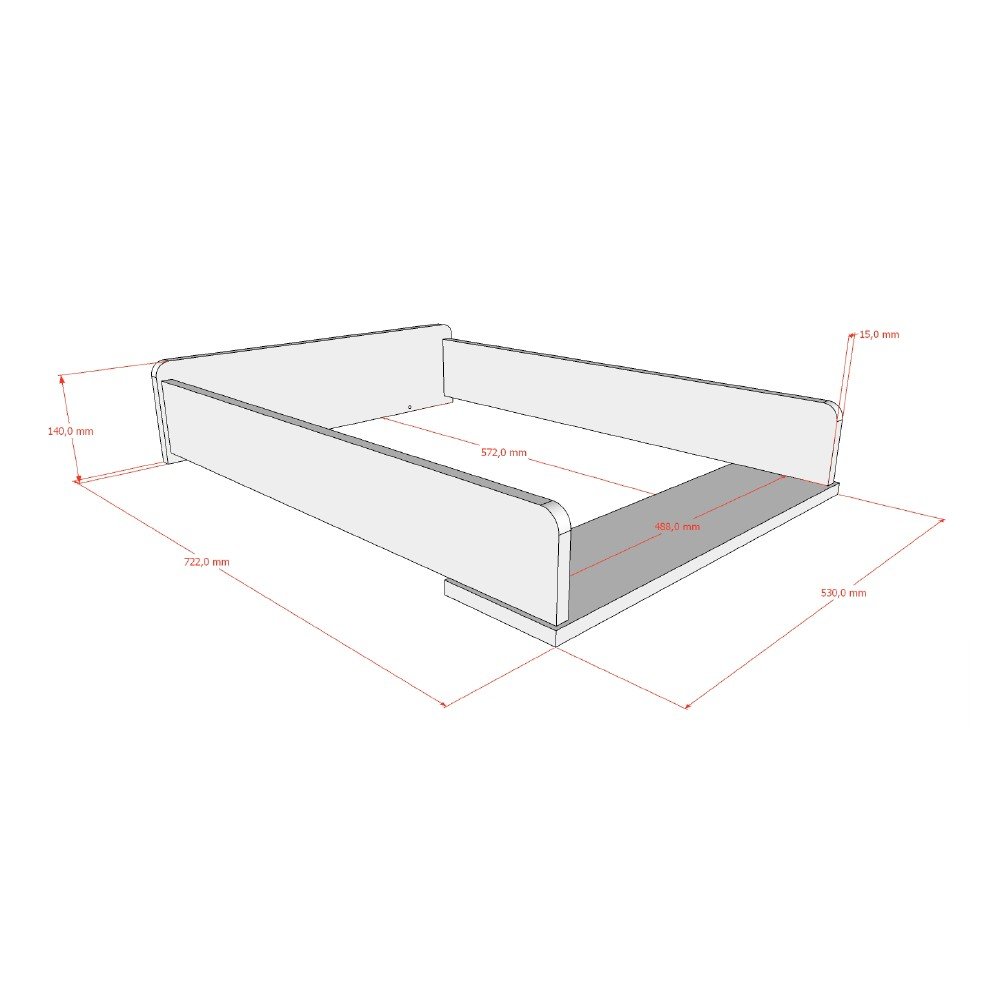 Beżowa komoda dziecięca z przewijakiem 98,5x94x57 cm Sezane – Vipack (zdjęcie 7)