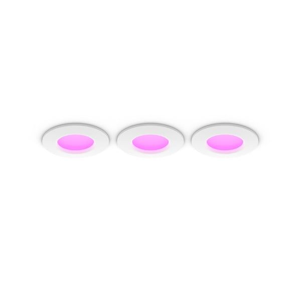 Inteligentne lampy sufitowe KED wpuszczane w sufit zestaw 3 szt. 8 W Slim – Philips Hue-image-2