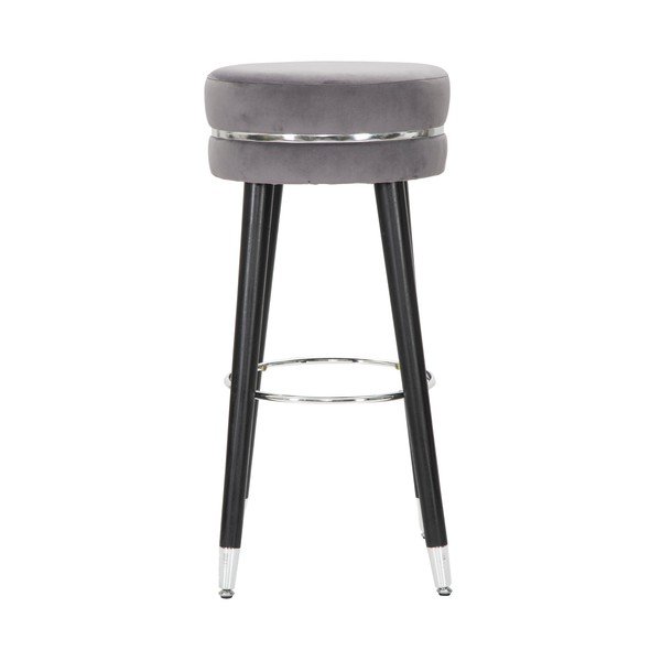 Szary tapicerowany hoker (wysokość siedziska 74 cm) Paris – Mauro Ferretti-image-1