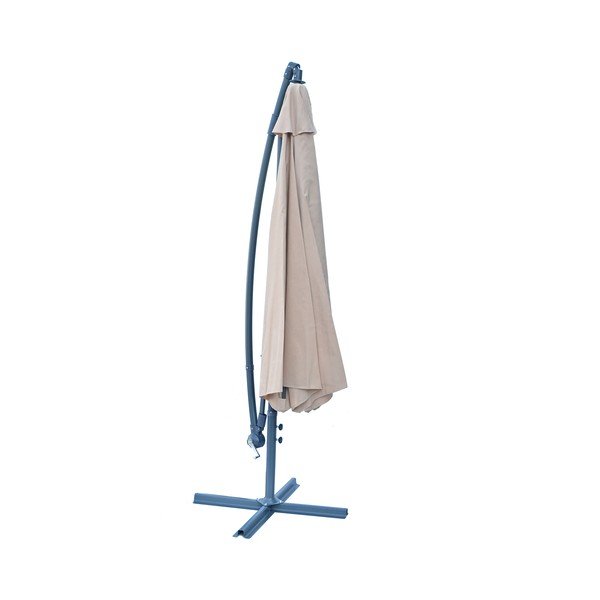 Beżowy parasol ogrodowy ø 350 cm – Rojaplast-image-4