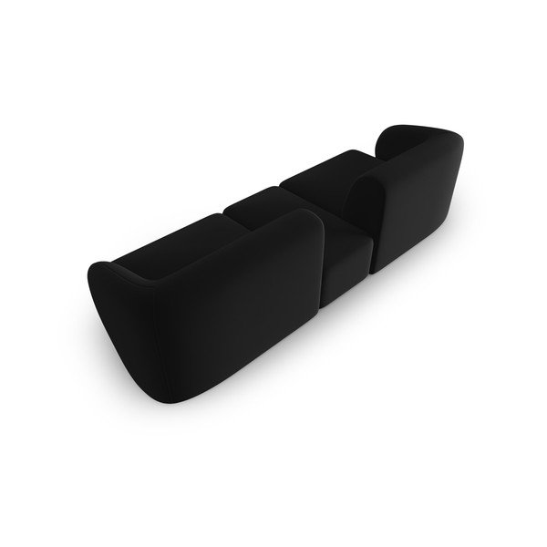 Czarna aksamitna sofa 246 cm Paolo – Milo Casa-image-3