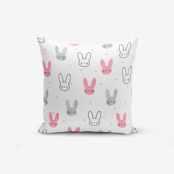Poszewka na poduszkę z domieszką bawełny Minimalist Cushion Covers Little Rabbits, 45x45 cm