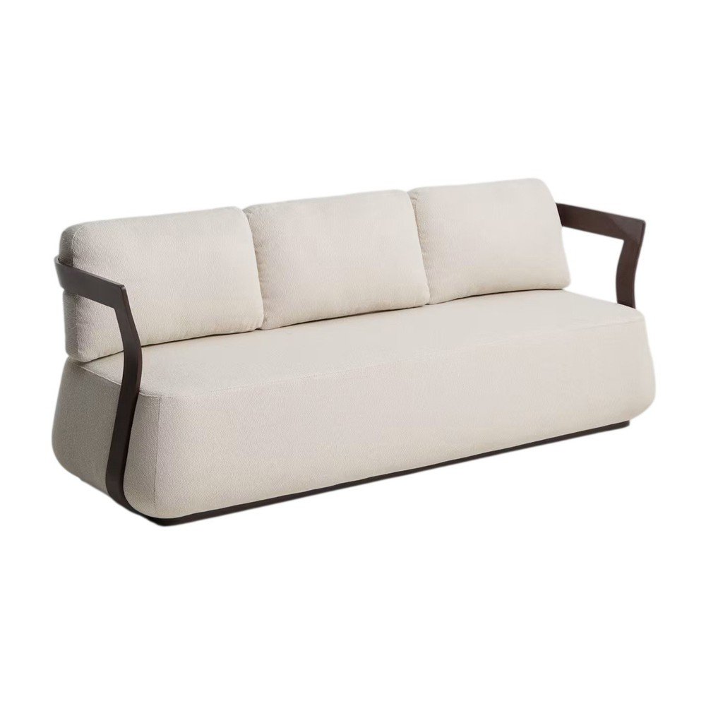 Brązowa/beżowa tapicerowana sofa ogrodowa Tamaris – Kave Home