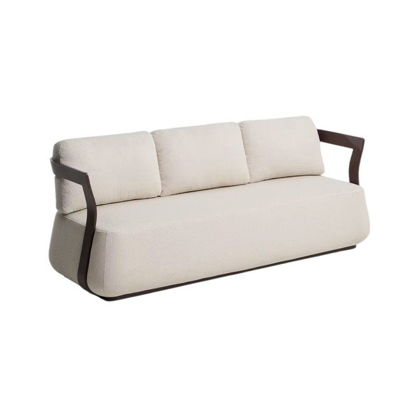 Brązowa/beżowa tapicerowana sofa ogrodowa Tamaris – Kave Home