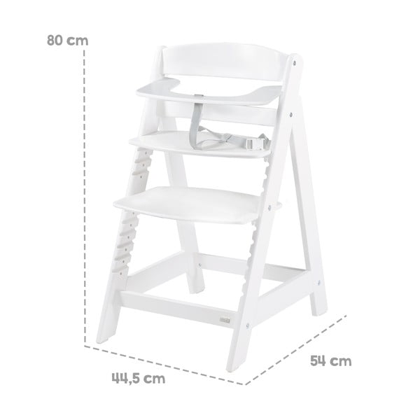 Białe krzesełko do karmienia Luxe – Roba-image-3