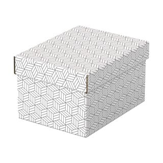 Zestaw 3 białych pudełek do przechowywania Esselte Home, 20x25,5 cm