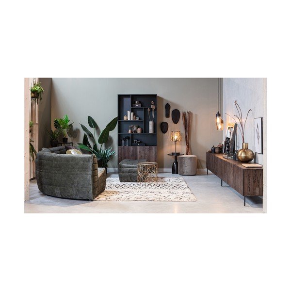 Metalowy wazon w dekorze w kolorze złota WOOOD Pixie-image-4