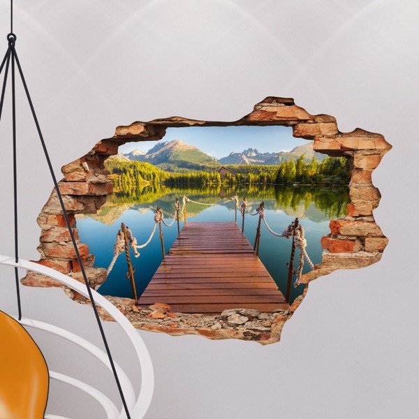 Naklejka Ambiance Panorama Mountain Lake, 60x90 cm-image-1