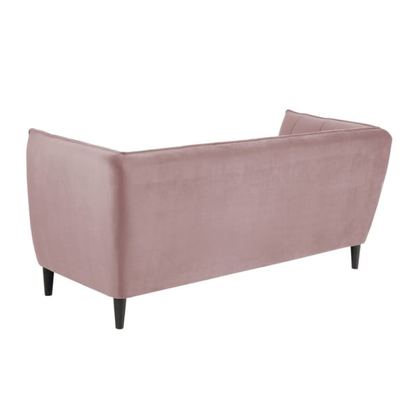 Różowa aksamitna sofa Actona Jonna-image-1