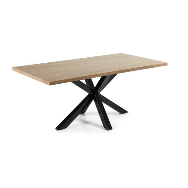 Stół z czarnymi nogami La Forma Arya Natural, dł. 200 cm