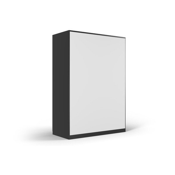 Czarna szafa z lustrem i drzwiami przesuwnymi 151x215 cm Lisburn – Cosmopolitan Design-image-4