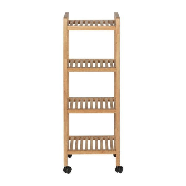 Regał łazienkowy z litego drewna orzechowego 35x97 cm Norway – Wenko-image-2