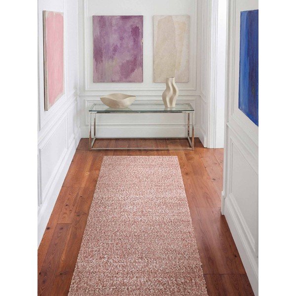 Szaroróżowy chodnik z materiału bouclé tkany ręcznie 80x200 cm Notting Hill Portobello – Ted Baker-image-1