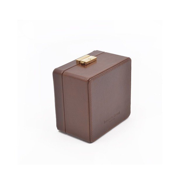 Skórzane puzdro na zegarek Ferruccio Laconi Coffee-image-1
