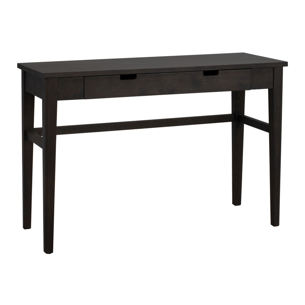 Konsola z blatem w dekorze dębu w ciemnym naturalnym kolorze 40x110 cm Garrison – Rowico