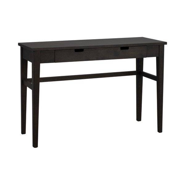 Konsola z blatem w dekorze dębu w ciemnym naturalnym kolorze 40x110 cm Garrison – Rowico