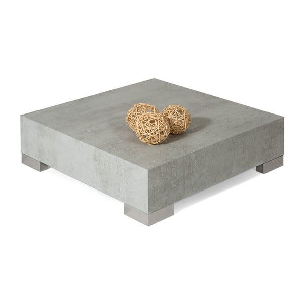 Stolik w kolorze betonu MobiliFiver Icube, 60x60 cm