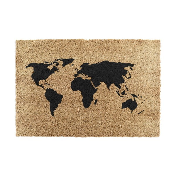 Wycieraczka z włókna kokosowego 40x60 cm World Map – Artsy Doormats