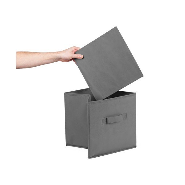 Ciemnoszary plastikowy pojemnik 31x31x31 cm – Compactor-image-3