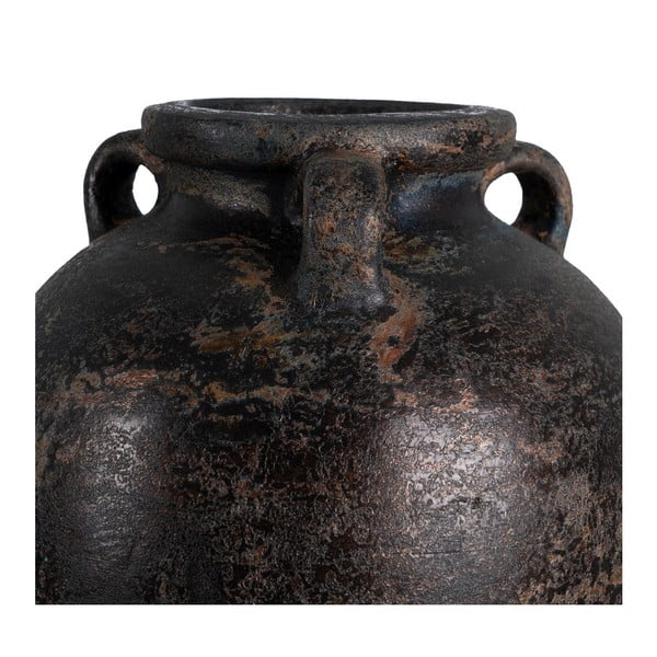 Ciemnobrązowy wysoki wazon z terakoty (wysokość 60 cm) Artem – Ixia-image-3