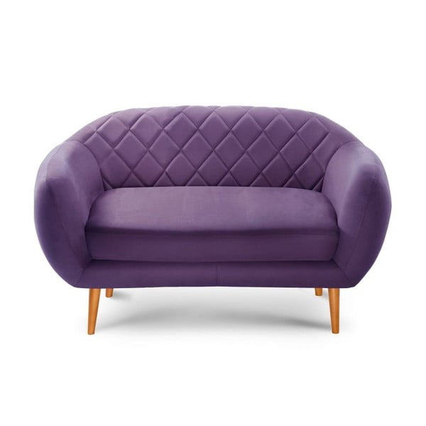 Ciemnofioletowa sofa 2-osobowa Scandi by Stella Cadente Maison Diva