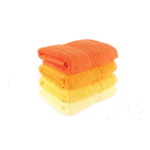 Zestaw 4 ręczników Foutastic Daisy, 50x90 cm-image-1