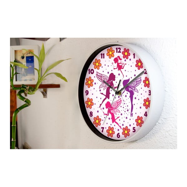 Zegar ścienny WALPLUS Magic Fairies, ⌀ 25 cm