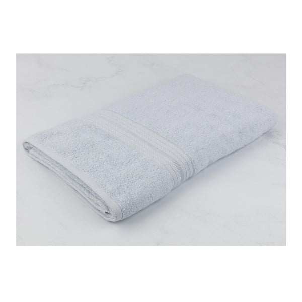 Jasnoniebieski ręcznik bawełniany Eartha, 90x150 cm