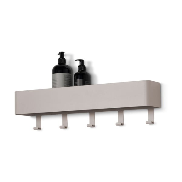 Szarobrązowa ścienna stalowa półka łazienkowa Multi – Spinder Design-image-2