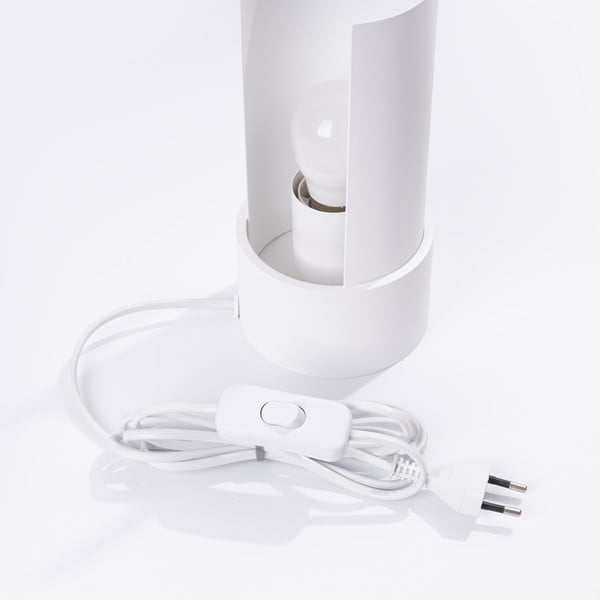 Biała lampa stołowa (wysokość 21 cm) Aurea – Sollux-image-3