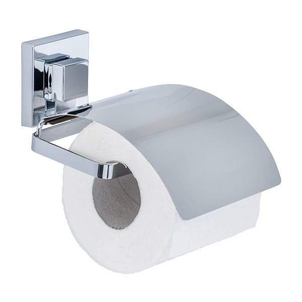 Uchwyt na papier toaletowy z przyssawką Wenko Vacuum-Loc, 14x13 cm