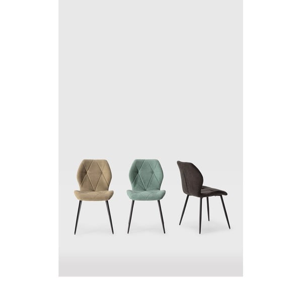 Krzesła w kolorze khaki zestaw 4 szt. Luna – Marckeric-image-1