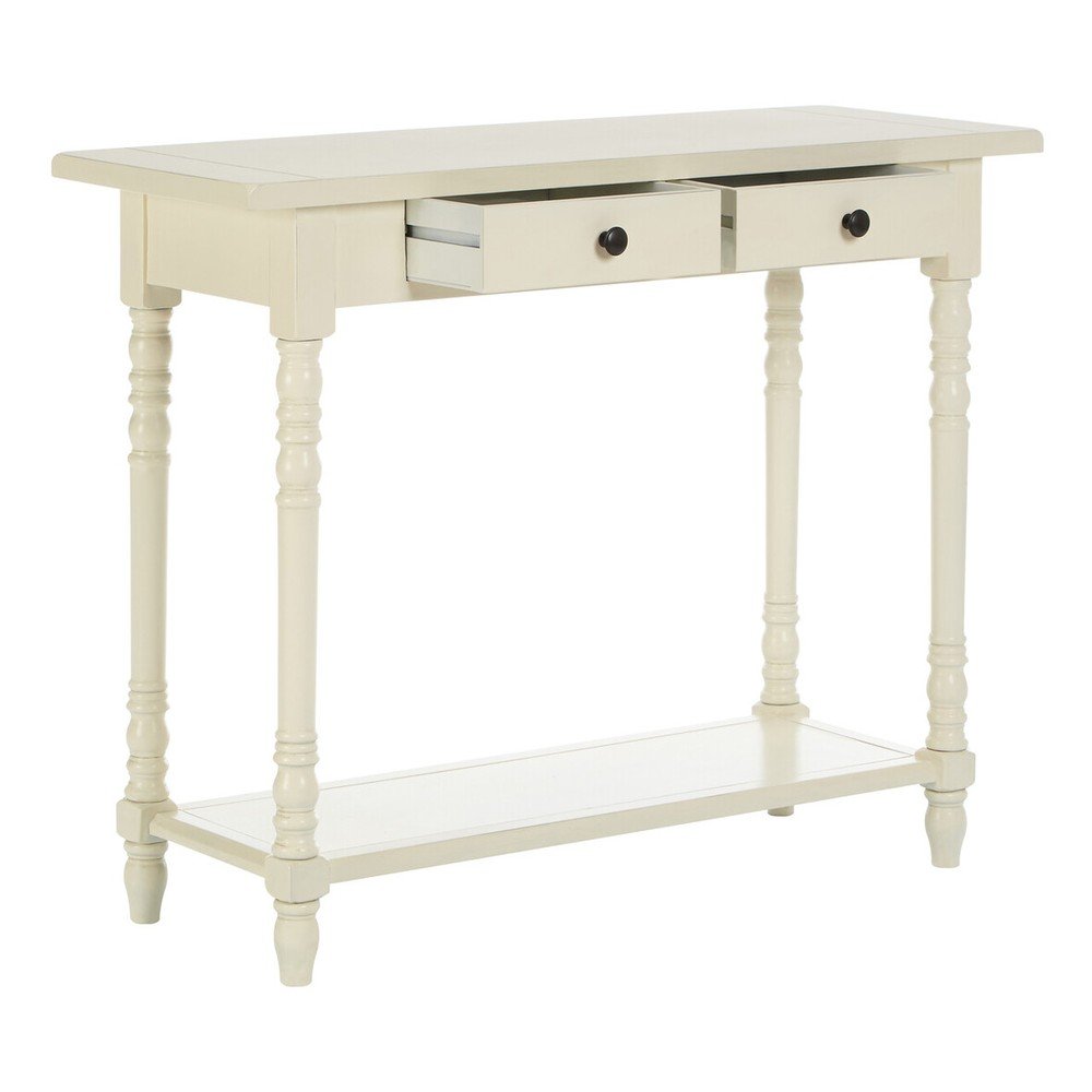 Konsola z litego drewna sosnowego w kolorze kości słoniowej 35x96 cm Heritage – Premier Housewares (zdjęcie 6)