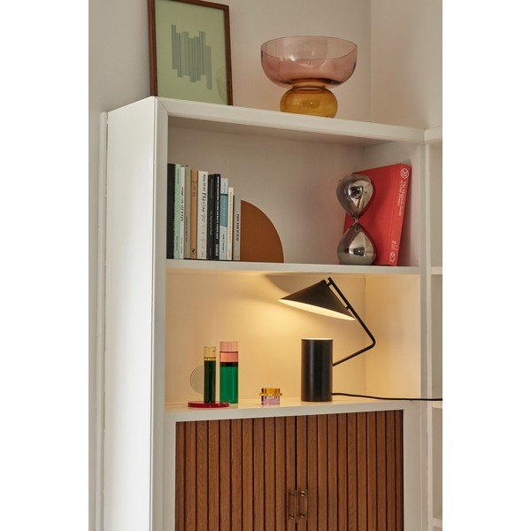 Czarna metalowa lampa stołowa (wysokość 32 cm) Sen – Hübsch-image-1