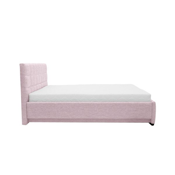 Jasnoróżowe łóżko 2-osobowe Mazzini Beds Dream, 140x200 cm-image-2