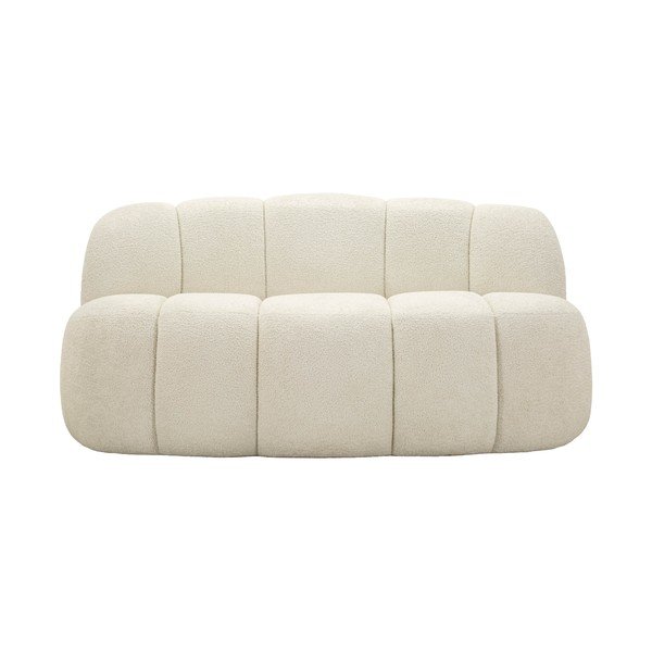 Biała sofa z materiału bouclé 145 cm Ball – Mauro Ferretti